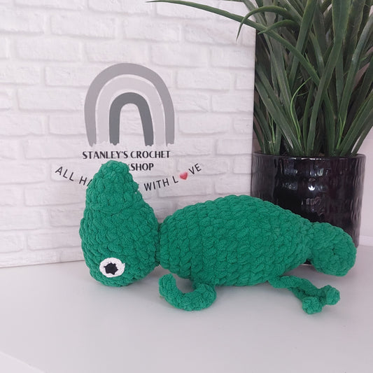 Crocheted Chameleon